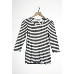 MICHAEL STARS Metallic Striped T-Shirt XS/S